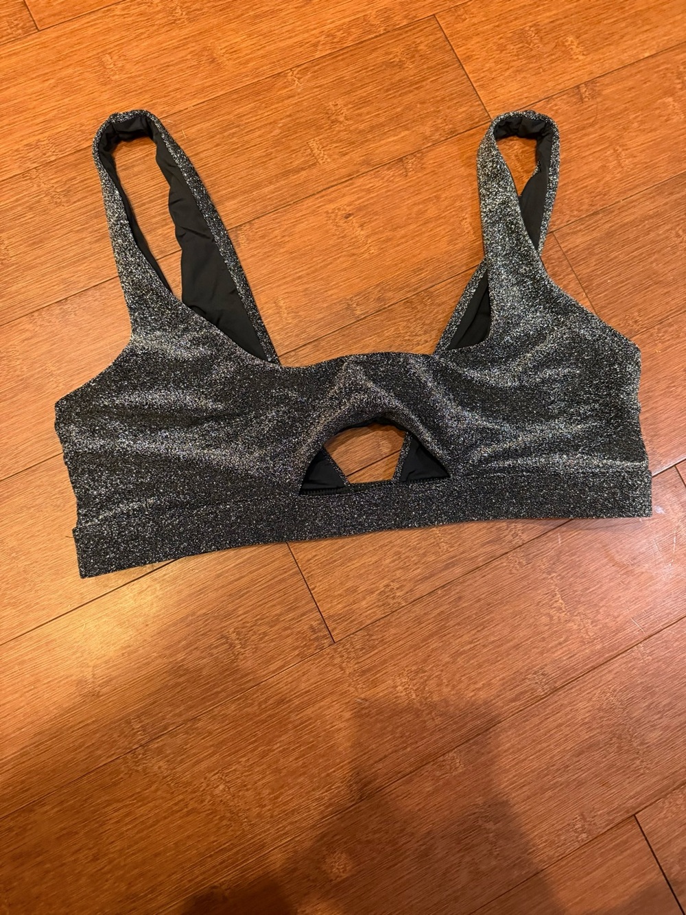 Sparkle Cutout Bikini top